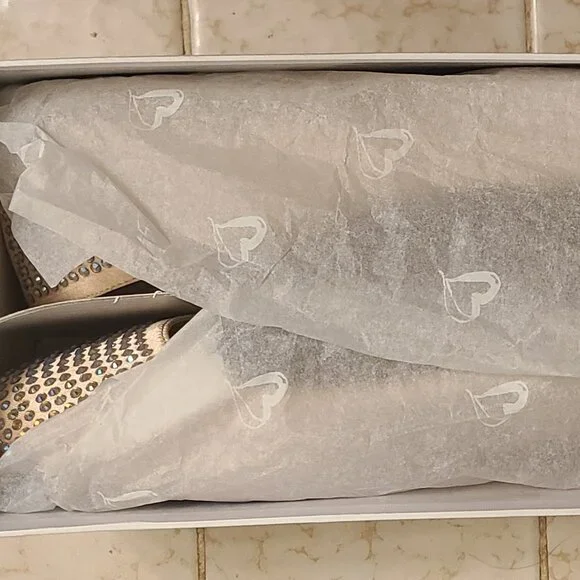 Steve Madden Rhinestone Flats (Very low heel) I-Dreemy Blush Mult Size 9.5 - Picture 8 of 16